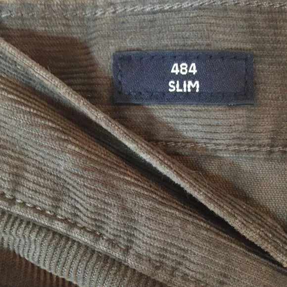 J.Crew 484 Slim Fit Gray Corduroy Jeans Mens Size 34 x 32 - Picture 4 of 9